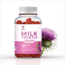 Milk Thistle Supplement Gummies ... Maksan terveystuki, rohdosvalmiste, sokeriton, vegaaninen, 60