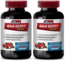 Immuuni puolustus - Goji Berry Extract Complex - Natural Vitality Pills, Tehokas antioksidantti, Pomegranaattiuute, Body Detox Complex, kokonaisvaltainen hyvinvointi tuki, Natural Energy Boost, 2 Bot 120 Caps