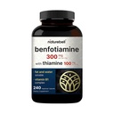 NatureBell Benfotiamiini 300 mg tiamiini 100 mg per tarjoilu 240 Kasviskapselit ...
