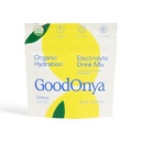 GOODONYA Organic Hydration Elektrolyytti juoma Mix, Certified Organic Hydration Powder, ei-GMO, Biochecks Glyfosaatti vapaa, alhainen sokeri, sitruunan maku, Ei keinotekoisia makuja, 6 tarjoilua