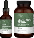 Earth Harmony Liquid klorofylli & Beet- juurijauhe & mehu Blend - 2 Fl Oz & 120 kapselia