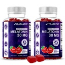 Vitamatic Sugar Free Melatoniini 30 mg per Gummy - 60 Tarjoukset - 60 Kasvissyöjä Gummies - ei-luontotyyppi muodossa täydentää (60 Count (paketti 2))