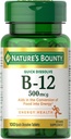 Luonnon Bounty-vitamiini B-12 500 Mcg, 100