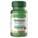 Nature's Bounty Melatoniini 3 mg Nopea liuotus, uniapu, unilääkkeet aikuisille, Cherry Flavor, 240 Count (Pakkaus 1)