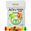 ACV Gummies & Papayan Leaf Extract Gummies - Premium Potent Apple Sider Viinietikka täydentää - Jodi infusoitu & vitamiinit B6 B12 ...