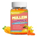 3000MG Mullein Gummies, Extra Strength Mullein Leaf Extract Quercetin, bromelain for Lung Detox & Immuno Support, Mango Flavor, 60
