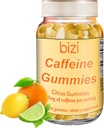 Bizi kofeiini Gummies miesten ja naisten, energia täydentää Boost Focus, kofeiini Gummies aikuisille, 30mg kofeiini per Gummy, Citrus Flavor (60 ct)