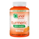 Qunol Nolla sokerikurkumalliset Gummies, Gummy 500mg kurkuma, Joint Support Supplement, Ultra Korkea Imeytyminen Kurkuma, Kasvissyöjä, Gluteeniton, 90 kreivi