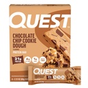 Quest Nutrition Chocolate Chip Cookie Dough Protein Bars, 21g proteiinia, 4, Net Carbs, 1g sokeria, korkea kuitu, Gluteeniton, Keto Friendly, 4 kreivi