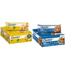 Quest Lemon Cake (12 kreivi) ja kaurapuuro suklaa Chip (12 kreivi) Korkea proteiini gluteeniton Bars
