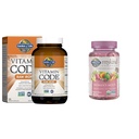 Puutarha Life-vitamiini koodi Raakarauta 30ct kapselit & Orgaaniset naisten hedelmävitamiinit - Berry - Certified Organic, ei-GMO, Vegaani