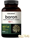 Boron 10mg, 300 Softgels MCT Oil 