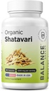 Luomu Shatavari 1200 mg, 60 kapselia - Imetys Tuki vitamiinit, Hormonaalinen tasapaino naisille, Parsa Racemosus juuri