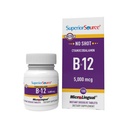 Superior lähde Ei Shot-vitamiinia B-12 Syanocobalamiini 5000 mikrog - B-12-vitamiini tukea energian tuotantoa, aivojen terveyttä ja yleistä hyvinvointia - Sublingual Tablets - 100 ratkaistavia tabletteja