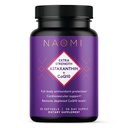 NAOMI Extra Strength Astaksantiini + CoQ10, rasvaliukoiset antioksidantit, kardiovaskulaarinen tuki, lisääntynyt energia, immuuni- ja kognitiivinen toiminto, Palauta köyhdytetty CoQ10, korkea imeytyminen, 30 päivän tarjonta