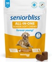 Vetnique Seniorbliss Senior Dog Multivitamiini Glukosamiini, Omega 3 Fish Oil, ja Probiootit - Dog nivelet, Ruoansulatus-ja immuunituki Optimaalinen terveys (All-in-one Daily Vitamiini, 30 Ct)