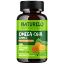 NATURALO Kasvissyöjä DHA ja Omega 3 täydennysosa Algae ja Chia Seed Oil for Heart, aivot ja yhteinen terveys - Ei kalaa, liivate, tai keinotekoinen makeuttajat - 60 Gummies