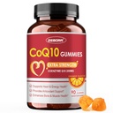 ZEBORA CoQ10 200mg Gummies, korkea imeytyvä Cozyme Q10 täydentää Omega-3, Heart & Energy Support, Tehokas antioksidantti, Orange Flavor, 90 Gummy