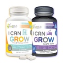 I Can Grow Day & Night Bundle lapsille 10+ & Teini kasvutuki L-arginiini, Colostrum, Magnesium Nourish Daily + Nighttime Sleep Aid Maximum Korkeus & Development