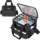 Trunab Eristetty Medical Bag Säädettävät Dividerit, Medicine Supplies Water-Resistant Bag kotiin, matkustaa, Camping, Tyhjä Bag - Patentoitu muotoilu, musta