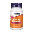 Nyt Foods, D3 K2 Chewables, 90 purutablettia
