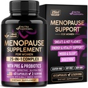 Vaihdevuodet lisäravinteet naisille - Dong Quai, Black Cohosh, Pre & Probiootit - Hiki & Hot Flass Relief - Ruuansulatus, uni & Mood Support - 25-in-1 Perimenopaussi Complex - Valmistettu Yhdysvalloissa - 60 kapselia