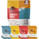 Mammoth Bar Mini - Variety Pack of our Mini Organic Protein Bars . Made with Premium Nuts & Egg White Protein • Organic • Paleo • Gluteeniton • GMO vapaa • Raaka - 16 Mini Bars