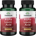 Swanson Alpha Lipoic Acid - Natural Supplement Tuki terveelle verenpainetasot Jo normaalin alueen - edistää hiilihydraatteja aineenvaihdunta - (120 kapselia, 100 mg Each) (2 pakkaus)
