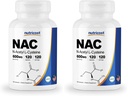 Nutricost N-Acetyl L-Cysteine (NAC) 600mg, 120 Kasvissyöjän kapselit - ei-GMO, Gluteeniton, kasvissyöjän Caps (Pack of 2)