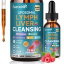 Liposomaalinen imusolmuke ja maksan puhdistusaineet, 23-in-1 Echinacea-, NAC-, TUDCA-, L-glutatione-, Burdock-, Liver Detox- ja Repair-, Immunosupport-, Vadelma-, 2 fl oz-lisä