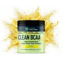 Clean BCAA - 2:1:1 Food Sourced BCAAs Powder & Coconut Water Electrolytes Recovery & Amino Energy Supplement - Palkinnon voittaminen Vegan Aminohappo täydentää - 30 Tarjoilut - sitruunamehu