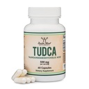 TUDCA Bile Salts Liver Support Supplement, 500mg Tarjoilut, Maksa ja Sappirakon Cleanse Supplement (60 kapselia, 250 mg) Aito Bile Acid TUDCA kanssa Vahva Bitter Maku Double Wood