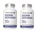 Diosmin Hesperidin 1200 mg Complex, 180 kapselia, Citrus Bioflavonoids Rich Fruit Extract, 100% kasvissyöjä, ei-GMO & Gluteeniton Diosmin täydentää Max Strength - 2 pakkausta