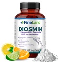 FineLand Diosmin & Hesperidin Complex, Premium Advanced Formula, 1000 mg, Veren virtaus ja verenkierto tuki, 120 kapselia, 100% Vegaani, Kaikki luonnolliset