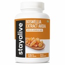 STAY ALIVE Boswellia Serrata Extract kapselit 1000 mg AKBA ja 65% Boswellic Acid, 12:1 Hartsiuutejauhe, 120 Count 2-Kuukauden tarjonta, ei-GMO ja gluteeniton Boswellia täydennysosa
