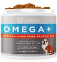 PawMedica Omega 3 koirille, koira iho ja takki täydentää kalaöljy rakkaus auttaa koiran kuiva iho, Omega 3 6 9 vitamiini purukumia koiran allergies