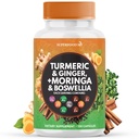 Kurkuma Moringa täydennysosa Inkivääri, Boswellia, Saffron, Holy Basil- Joint Support Supplement for Women and Men with Ceylon Cinnamon, Quercetin, Tart Cherry- 120 Count