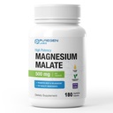 Puregen Labs Magnesium Malaatti 500 mg ... Korkea teho Elementaali Magnesium 180 Veggie Caps, Superior Absorption, non-GMO, NO Gluten and Dairy, tukee lihasten, nivelten ja sydämen terveys