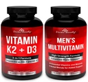 Jumalallinen Bounty-vitamiini K2 D3 & miesten monivitamiinivyöllä