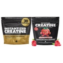 Voitot irtotavarana Intantized Creatiini Bundle, Liukoinen esiharjoittelujauhe, tukee lihasten rakentaminen, vahvuus ja suorituskyky, makuamaton ja vadelma, 60 tarjoilua