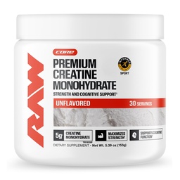RAW Nutrition Creatiini Monohydraatti Kuiva-aine, makuamaton (30 tarjoilua) - Micronized Creatiini Monohydraatti täydentää harjoittelun suorituskykyä, rakentaa lihas & vahvuus - Creatiini jauhe miehille & naisille