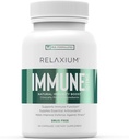 Relaxium Immuunin puolustus, tehokas Immuunin tuki täydentää, immuniteetin tehoste vahvistaa terveyttä Elderberry, Valkosipuli, Echinacea, C-vitamiini & Sinkki (60 kapselia, 30 päivän tarjonta)