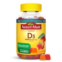 Nature Made D3-vitamiini 2000 IU Per Serving Gummies, Bone, Hampaat, Lihas-ja immuuniterveyden tuki, 45 päivän tarjonta, 90 D-vitamiini Gummies aikuisille
