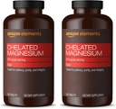 Elementit - Celated Magnesium, 240 tablettia, 270 mg/annos, magnesium Glycinate Chelate, Vegan (pakkaus 2)