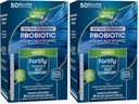 Luonnon tie Extra Strength(1) Fortify Probiootti,Probiootit Ruoansulatus, Prebiootit, 50 miljardia live kulttuurit, Ruoansulatus-ja immuuniterveyden tuki*,30 kapselia,(Pakkaus 2)