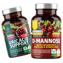 Number 1 N1N Premium D-Mannose Cranberry & Hibiscus [1350 mg], 120 kapselia ja virtsahapon tuki 14 Potent Yrtit, 60 kapselia, 2 Pack Bundle