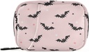 Halloween Lepakot Vaaleanpunainen pilleri laatikko 7 päivän pilleri tapauksessa Matka pilleri Järjestäjä laukku Zipper Kannettava Viikoittain Vitamiini Lääke täydentää haltija pussi