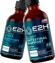 E2H: Maksan tuki täydentää ja kehittynyt suoliston tuki ... Vegan, ei-GMO - 2 Fl Oz Each (4 Fl Oz yhteensä) - Bundle