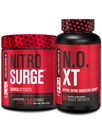 Jacked Factory Nitrosurge Shred Thermogenic Pre-Workout in Black Cherry & N.O. XT Typpioksidi Booster for Men & Women