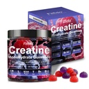 Kreatiini Monohydraatti Gummies Complex 8000 mg miehille ja naisille, jossa on L-karnitiinia ja tauriinia, rakentaa lihas, lisätä energiaa, nopeampi Recovery, sokeriton & Vegan, vadelma & Blackberry, 120